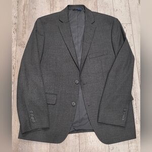 42S Men's Apt. 9 Slim Fit Blazer Gray Premier Flex 2 Button Sport Coat
